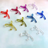 Acrylic Bow Long Earrings Ear Pendant DIY Accessories