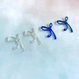 Acrylic Bow Long Earrings Ear Pendant DIY Accessories