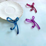 Acrylic Bow Long Earrings Ear Pendant DIY Accessories