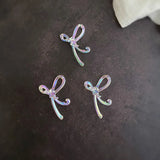 Acrylic Bow Long Earrings Ear Pendant DIY Accessories