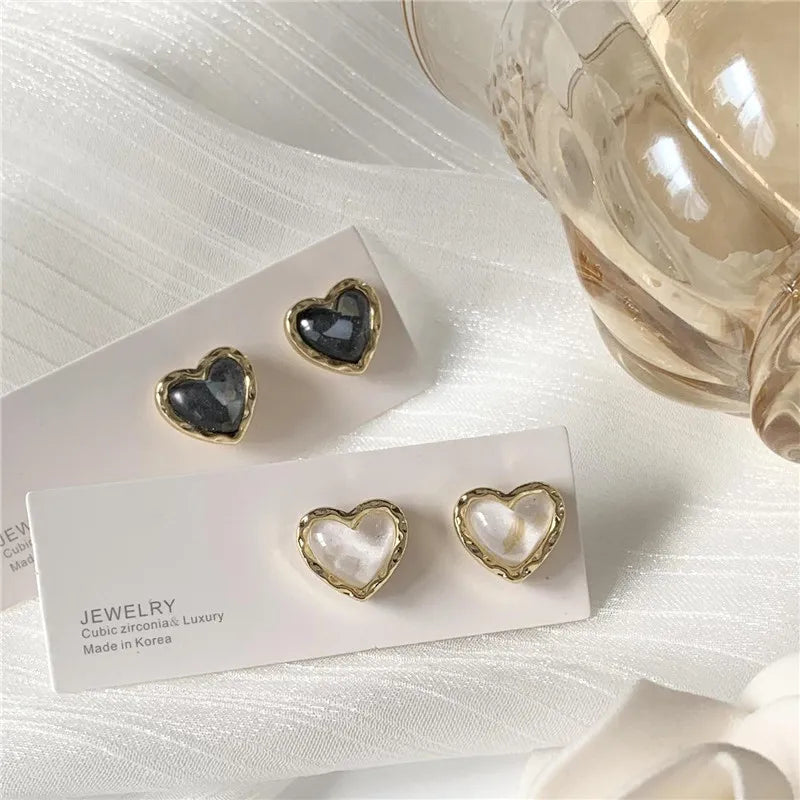 Small Heart Clip Earrings for Kids Girls