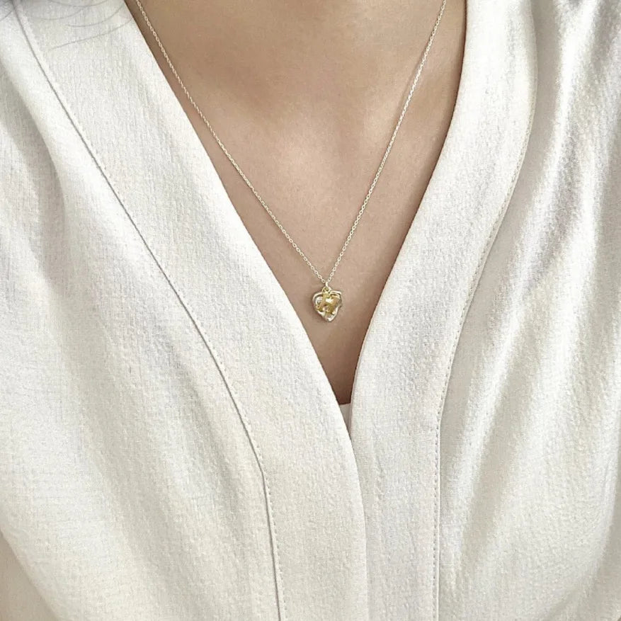 Minimalist S925 Silver 26 Letters Love Couple Lock Necklace