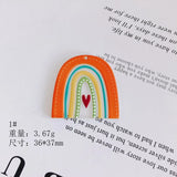 Acrylic Rainbow Pendant Keychain Car Charm