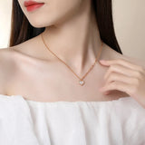 Mother Of Pearl Shell Necklace Heart Shape Pendant