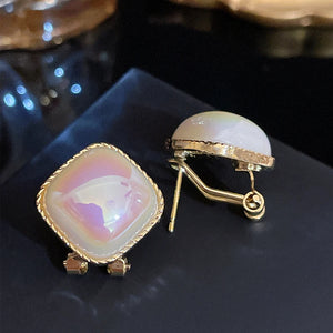 Square Stud Earrings for Women Geometric Party Ear Jewelry
