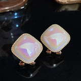 Square Stud Earrings for Women Geometric Party Ear Jewelry