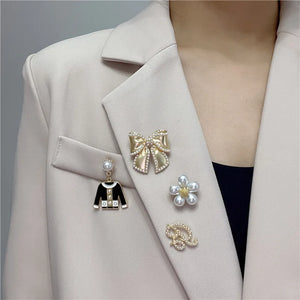 Camellia Flower Clothes Enamel Pins Brooch Jewelry for Women