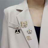 Camellia Flower Clothes Enamel Pins Brooch Jewelry for Women