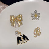 Camellia Flower Clothes Enamel Pins Brooch Jewelry for Women