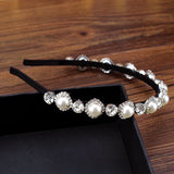 Crystal Rhinestone Hair Hoop Pearl Headband
