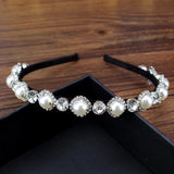 Crystal Rhinestone Hair Hoop Pearl Headband
