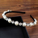 Crystal Rhinestone Hair Hoop Pearl Headband