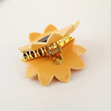Yellow Iridescent Acetate Hair Claw Clip