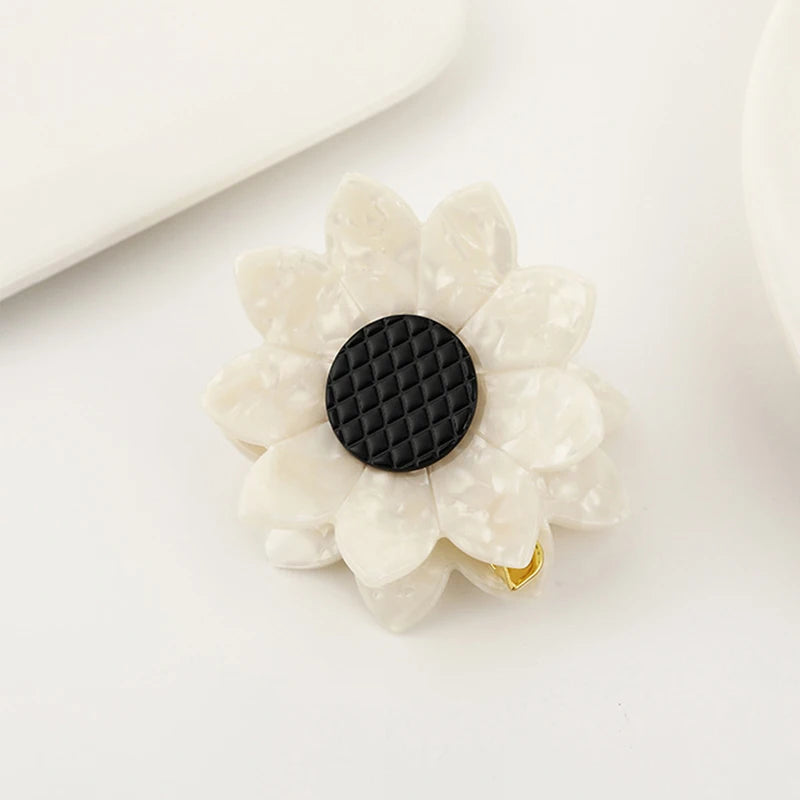 Yellow Iridescent Acetate Hair Claw Clip