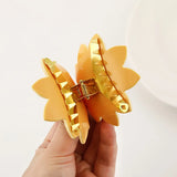 Yellow Iridescent Acetate Hair Claw Clip