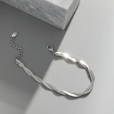 Snake Bone Chain 925 Sterling Silver Bracelet For Women Fine Fashion Jewelry