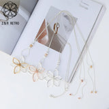 Vintage Flower Collar Necklace Pendant Jewelry for Women