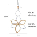Vintage Flower Collar Necklace Pendant Jewelry for Women