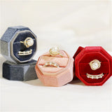 Velvet Ring Jewelry Box Ring Earrings Storage Boxes Ring Display
