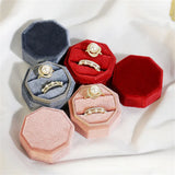 Velvet Ring Jewelry Box Ring Earrings Storage Boxes Ring Display