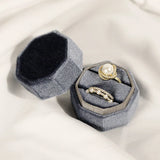 Velvet Ring Jewelry Box Ring Earrings Storage Boxes Ring Display