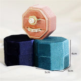 Velvet Ring Jewelry Box Ring Earrings Storage Boxes Ring Display