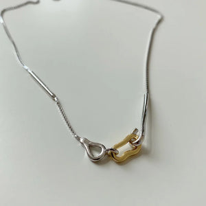 925 Silver Necklace Geometric Short Chokers Women Pendants Jewellery