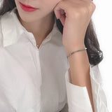 925 Sterling Silver Retro Bracelet Women's Jewelry