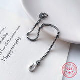 925 Sterling Silver Retro Bracelet Women's Jewelry