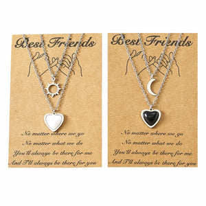 Sun & Moon Love Necklace Ins Hip-hop Non-fading Necklac