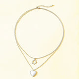 Sun & Moon Love Necklace Ins Hip-hop Non-fading Necklac
