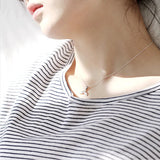 Dolphin Fish Tail Pendant Clavicle Necklace Female Jewelry Gift