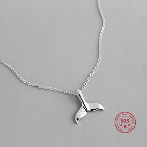 Dolphin Fish Tail Pendant Clavicle Necklace Female Jewelry Gift