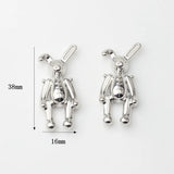 Alloy Silver-Plated 3D Rabbit HandMade Pendants DIY Jewelry Necklace Material