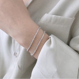 S925 Sterling Silver Gypsophila Bracelet