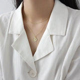 Vintage Style S925 Sterling Silver Coin Pendant Necklace