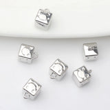 Mini-Cube Geometric Smiley Face Pendant DIY Jewelry