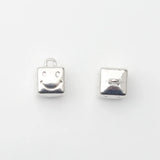 Mini-Cube Geometric Smiley Face Pendant DIY Jewelry