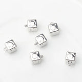 Mini-Cube Geometric Smiley Face Pendant DIY Jewelry