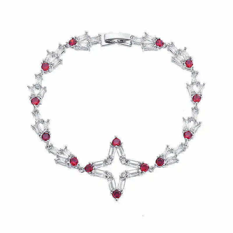 Four-Pointed Star Bracelet - Birthday Gift for Her