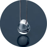 S925 Sterling Silver Necklace Drop-shaped Pendant Charm
