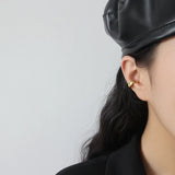 S925 Pure Silver Earrings Clip Minimalist Design