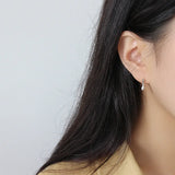 S925 Pure Silver Water Drop Earrings Minimalist INS Style