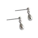 S925 Pure Silver Water Drop Earrings Minimalist INS Style