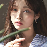 S925 Interwoven Wavy Twisted Silver Earrings