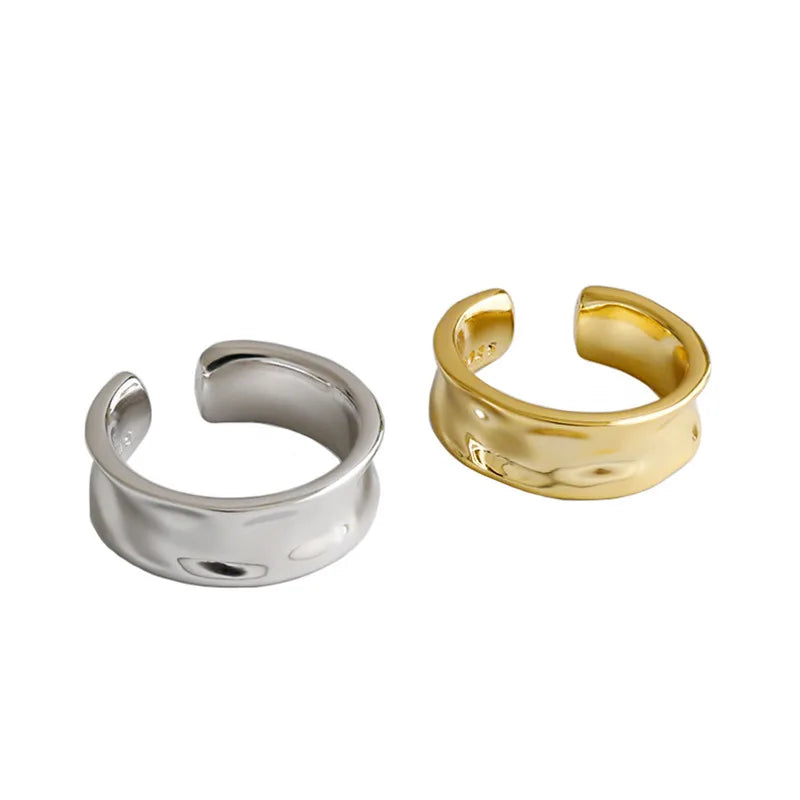 S925 Silver Ear Buckle Irregular Pure Silver Ear Clip Without Ear Hole