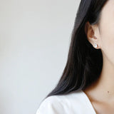 S925 Sterling Silver Asymmetric Leaf Earrings