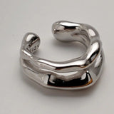 S925 Double-layer Hollow Ear Clip No Ear Hole