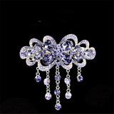 Tassel Hairpin High-End Rhinestone Spring Clip