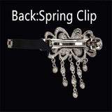 Tassel Hairpin High-End Rhinestone Spring Clip
